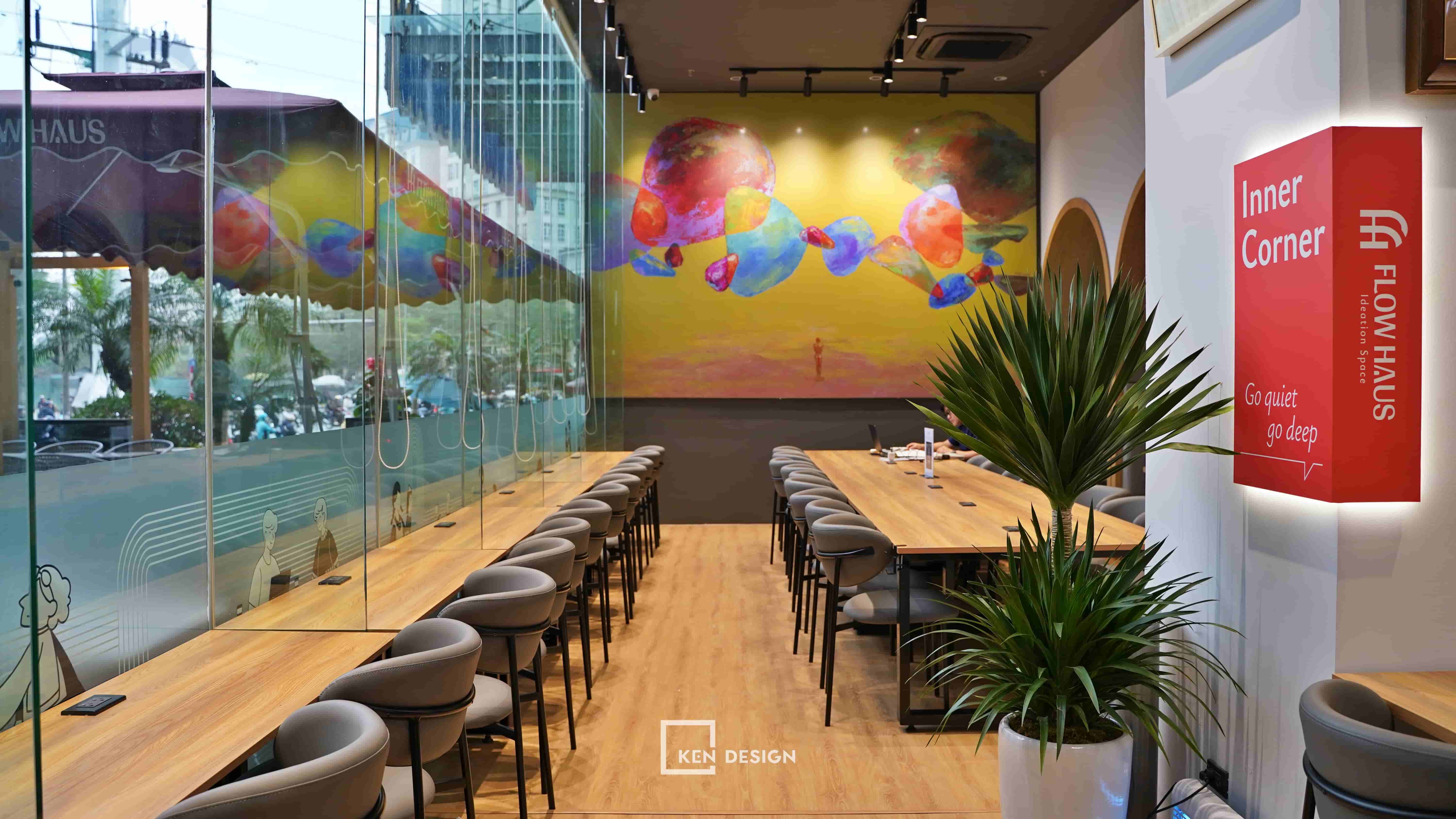 Construction of the Flow Haus Cafe Coworking in Hanoi, Vietnam