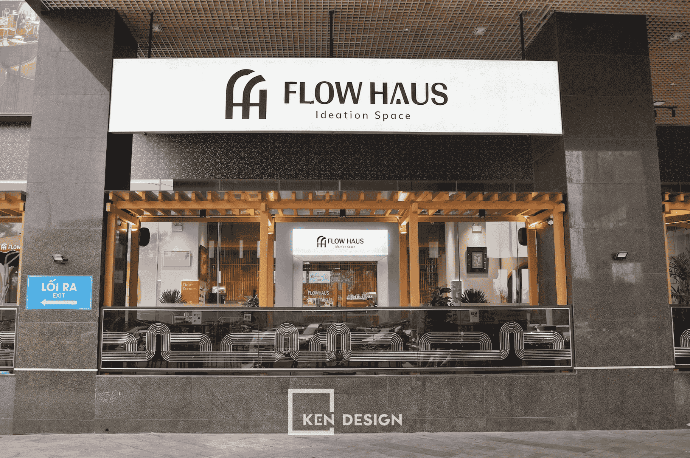 Construction of the Flow Haus Cafe Coworking in Hanoi, Vietnam