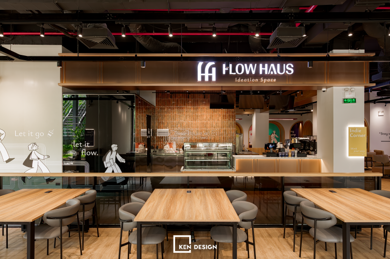 Construction of the FLOW HAUS Coworking Café