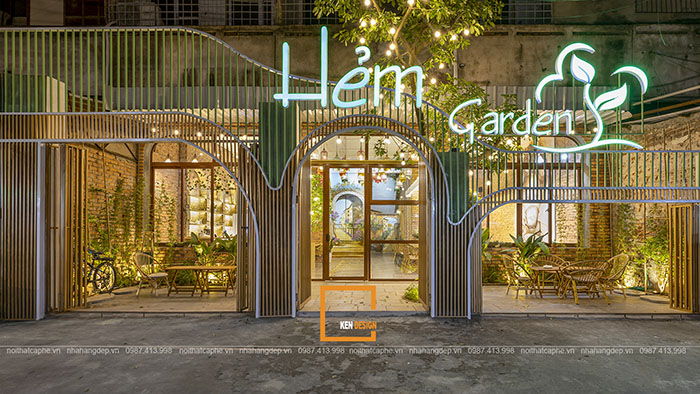 Design of Hem Garden Cafe - An ideal chill spot in the Capital