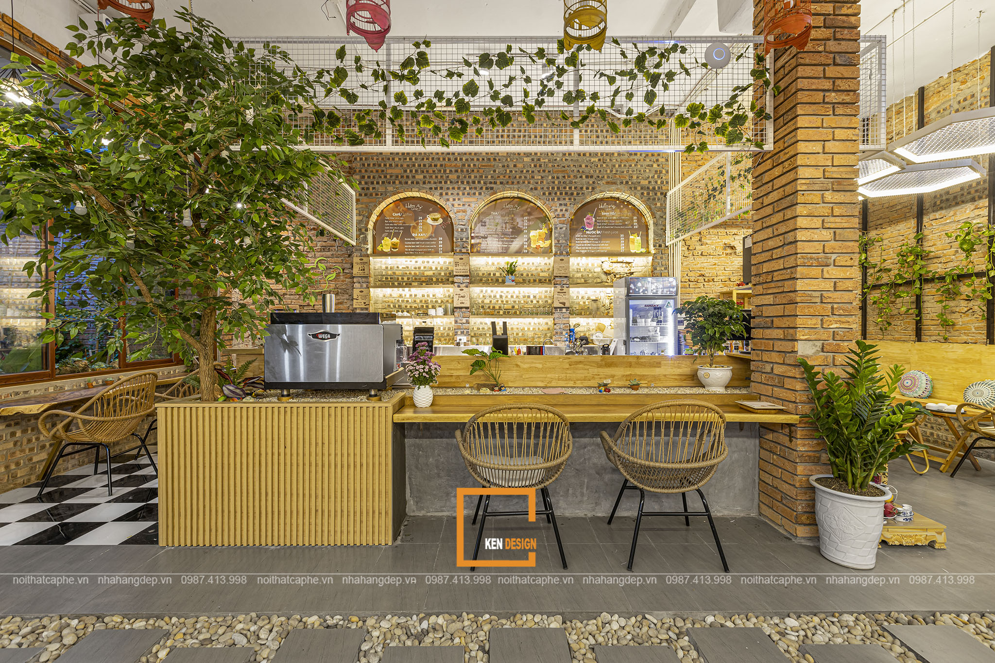 Design of Hem Garden Cafe - An ideal chill spot in the Capital