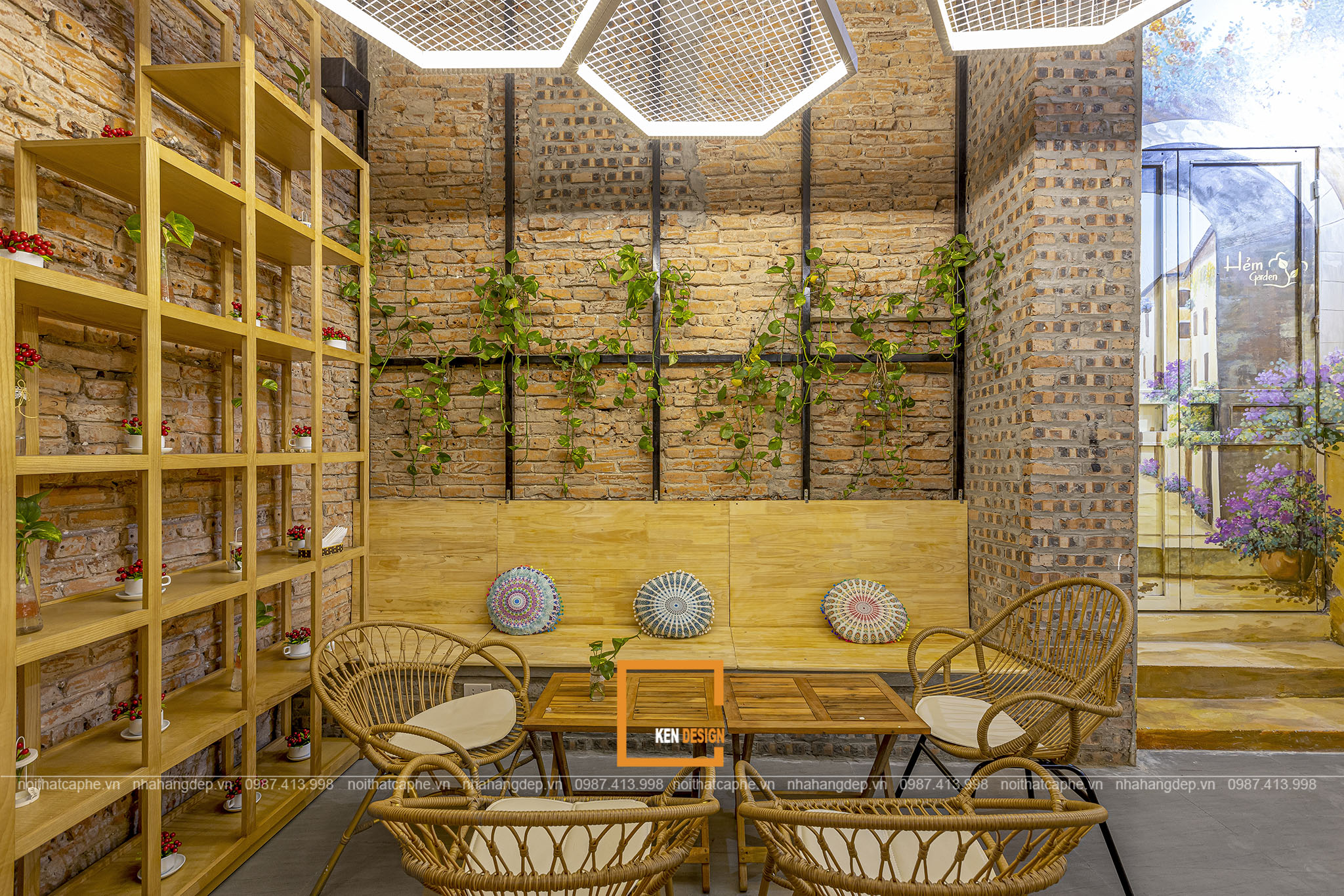 Design of Hem Garden Cafe - An ideal chill spot in the Capital