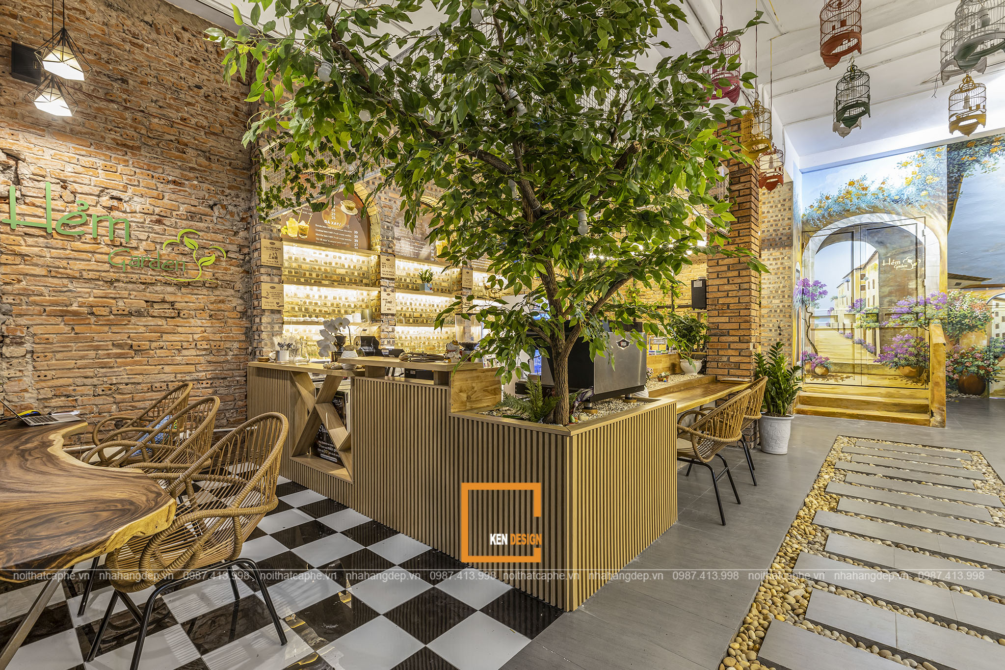 Design of Hem Garden Cafe - An ideal chill spot in the Capital