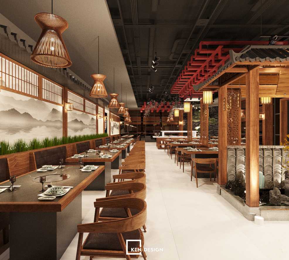 The BBQ restaurant design