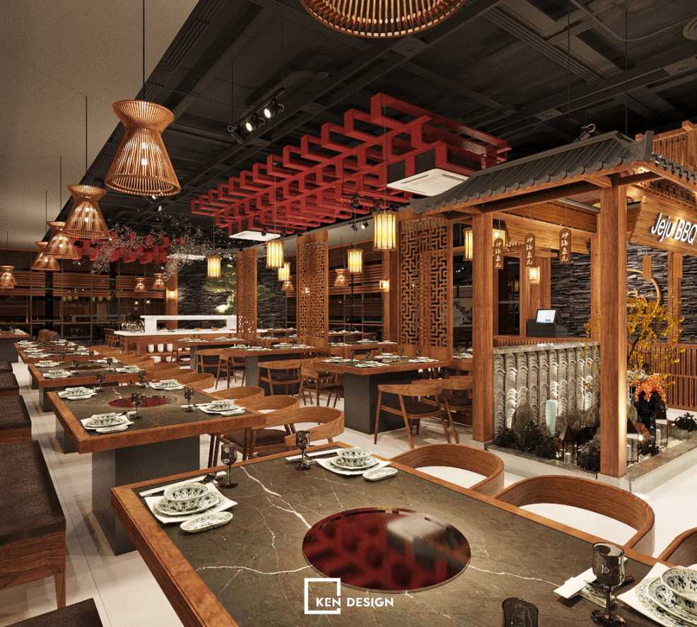 The BBQ restaurant design