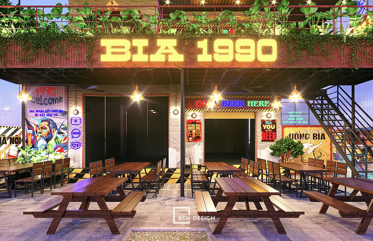 Design of Bia 1900 Restaurant