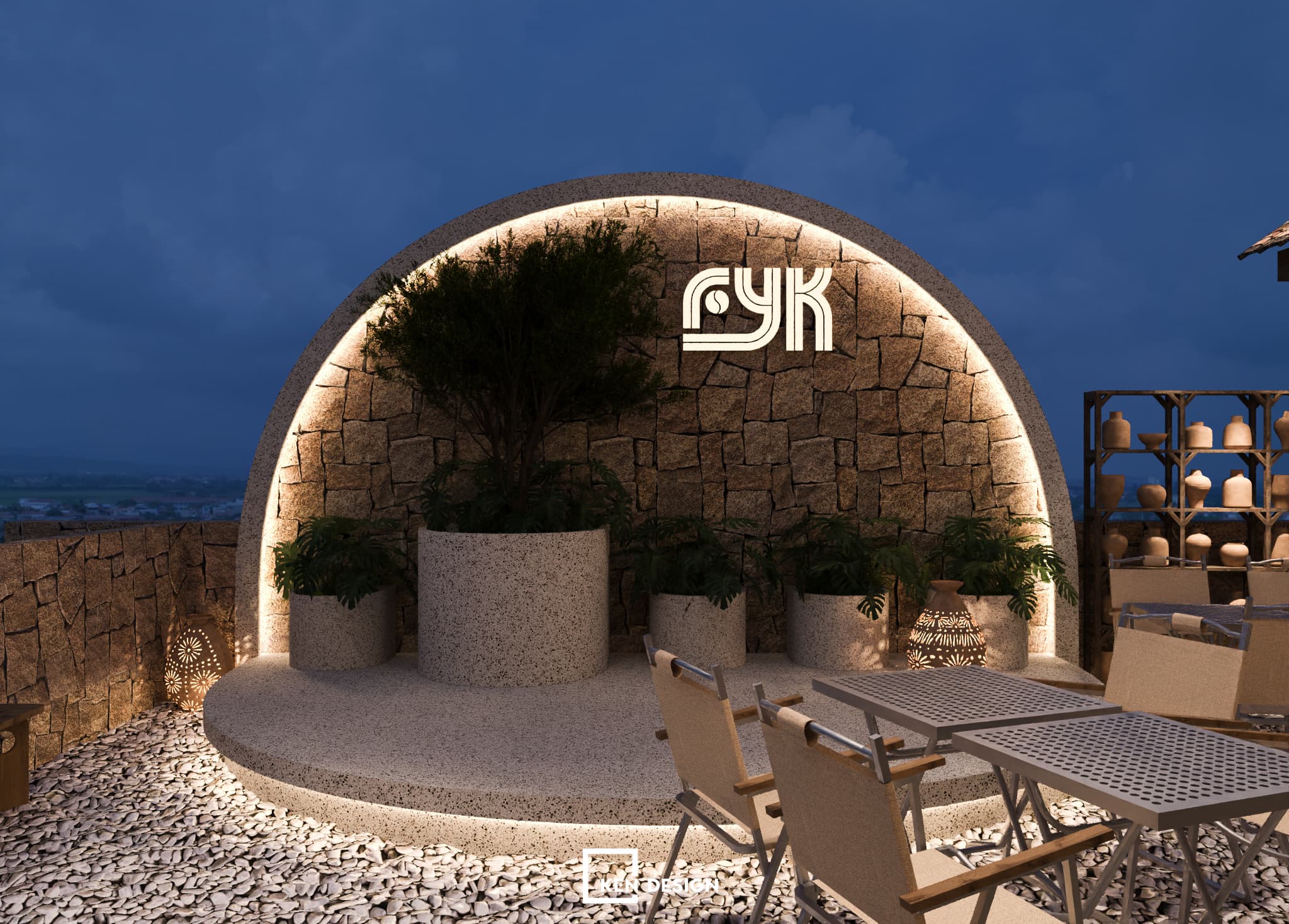 Design of Fu.yn.ka cafe in Phuc Yen, Vietnam