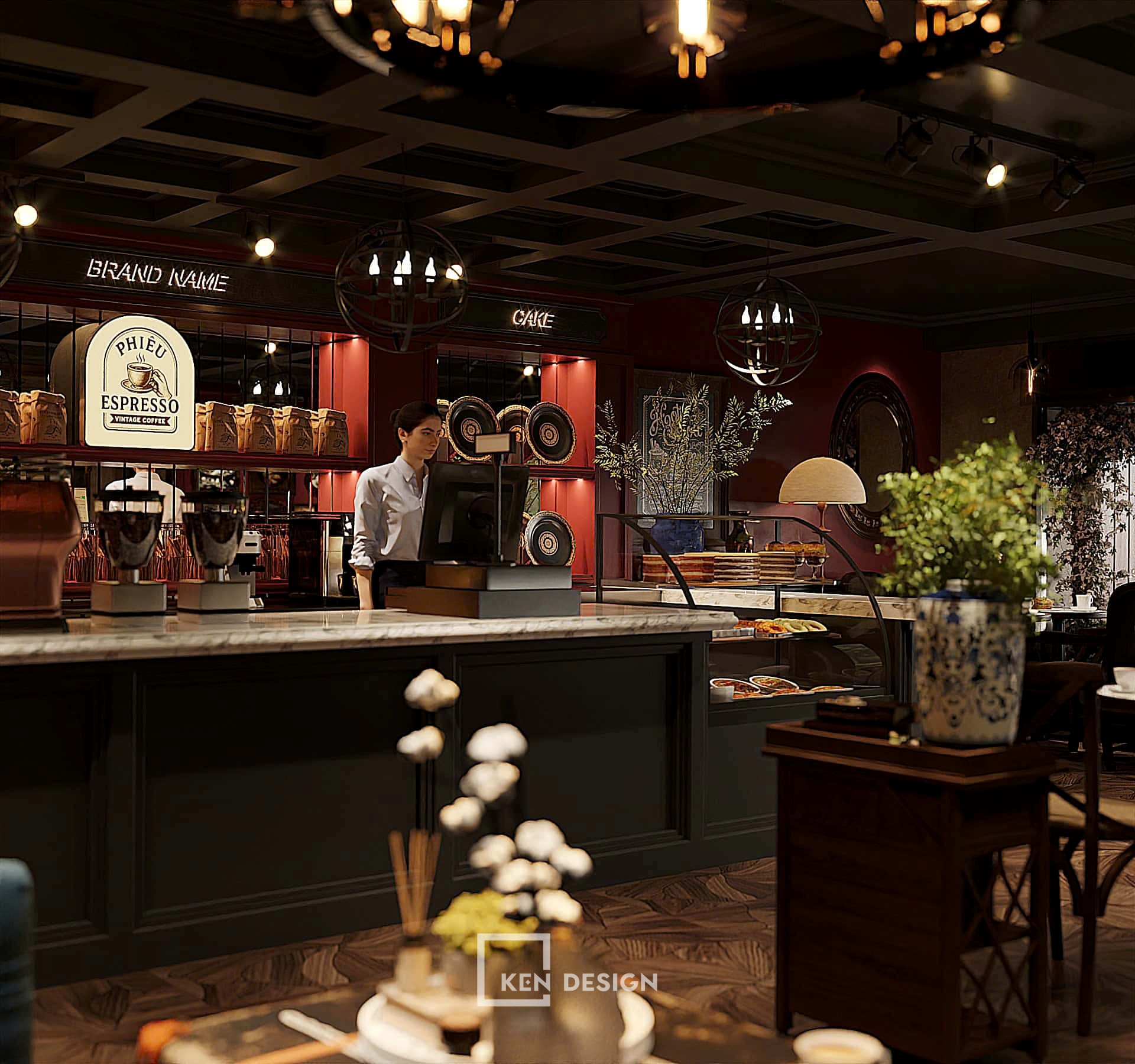 Design of Phieu Cafe in Hanoi, Vietnam