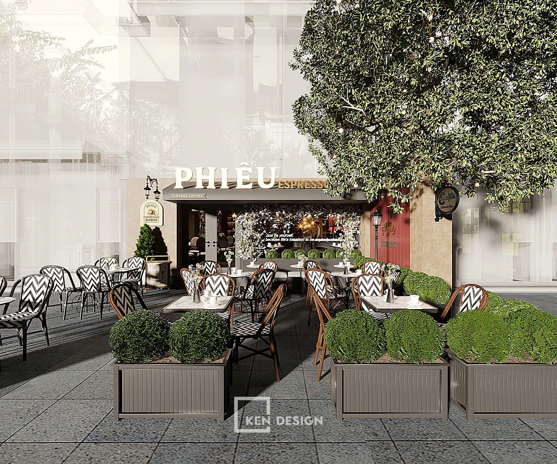 Design of Phieu Cafe in Hanoi, Vietnam