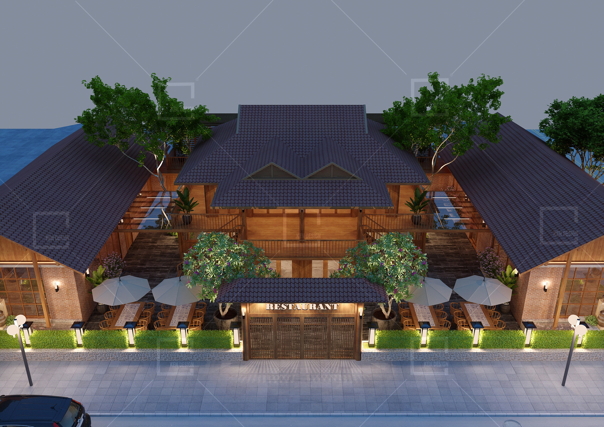  Design of Tay Bac Quan restaurant