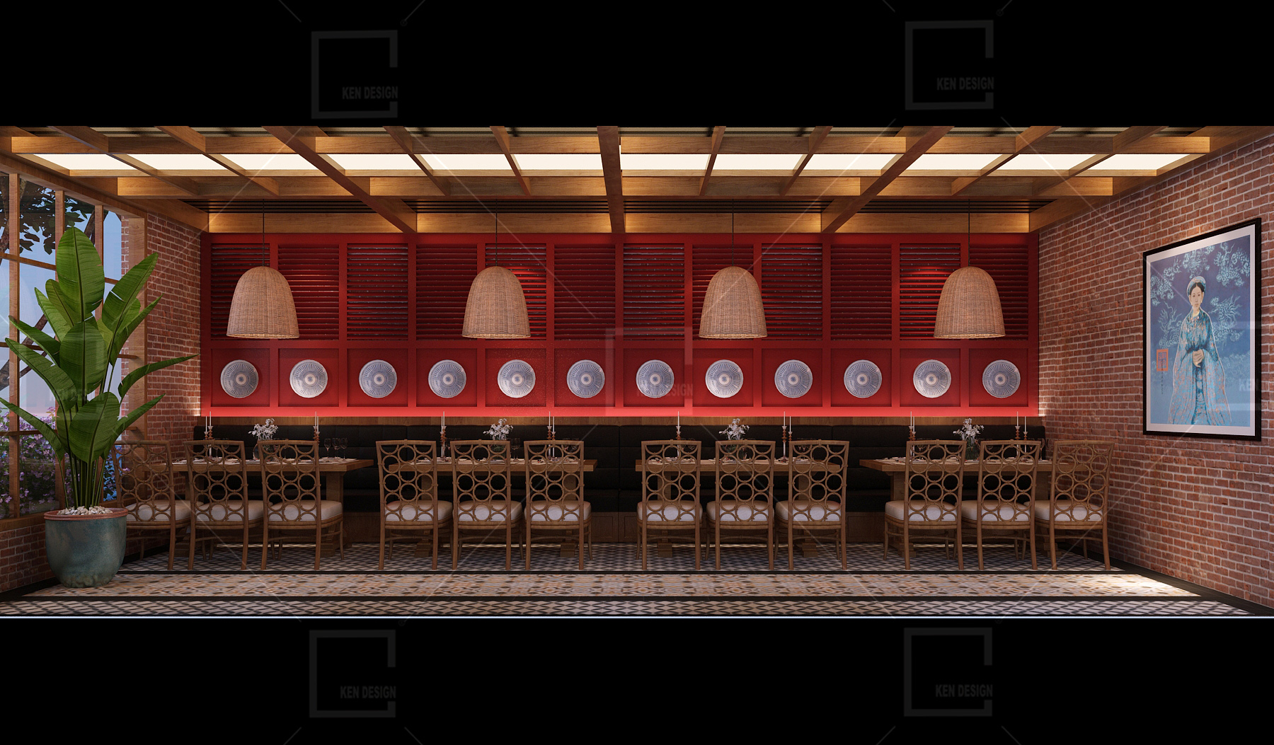  Design of Tay Bac Quan restaurant