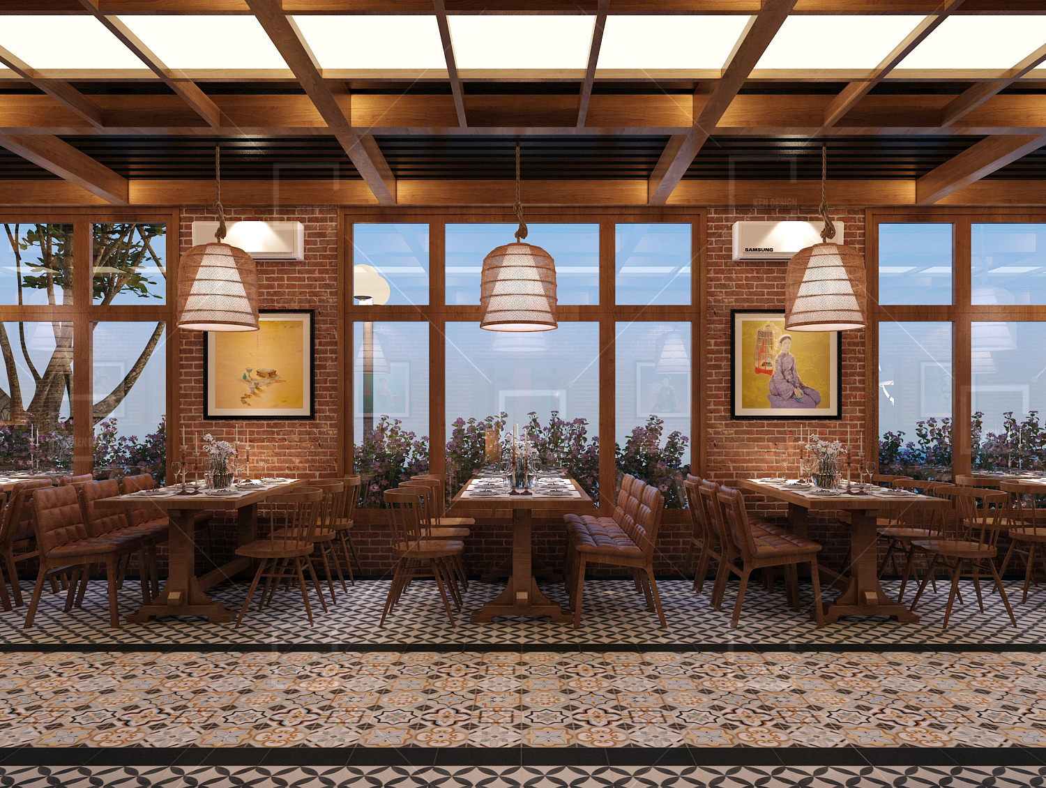  Design of Tay Bac Quan restaurant
