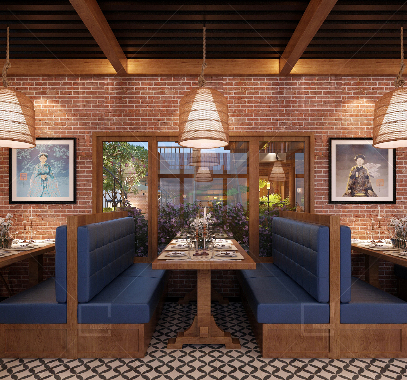  Design of Tay Bac Quan restaurant