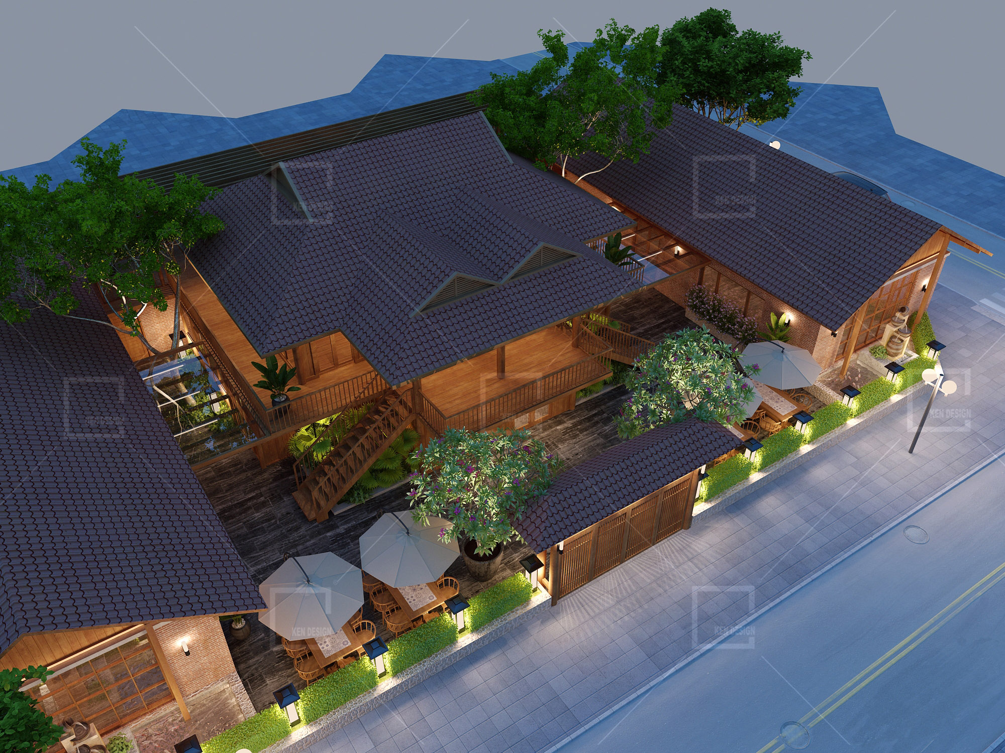  Design of Tay Bac Quan restaurant