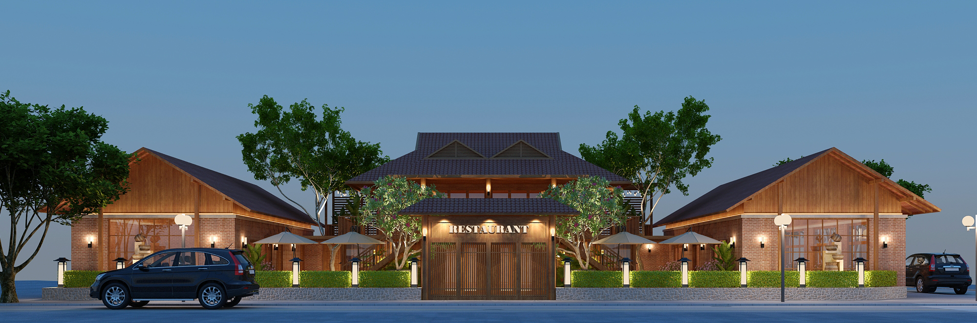  Design of Tay Bac Quan restaurant