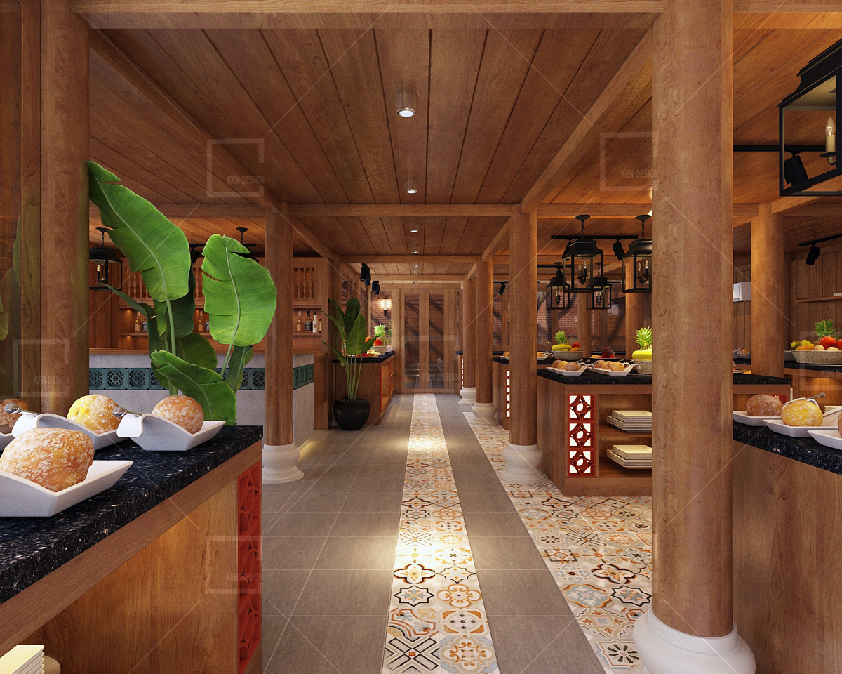  Design of Tay Bac Quan restaurant