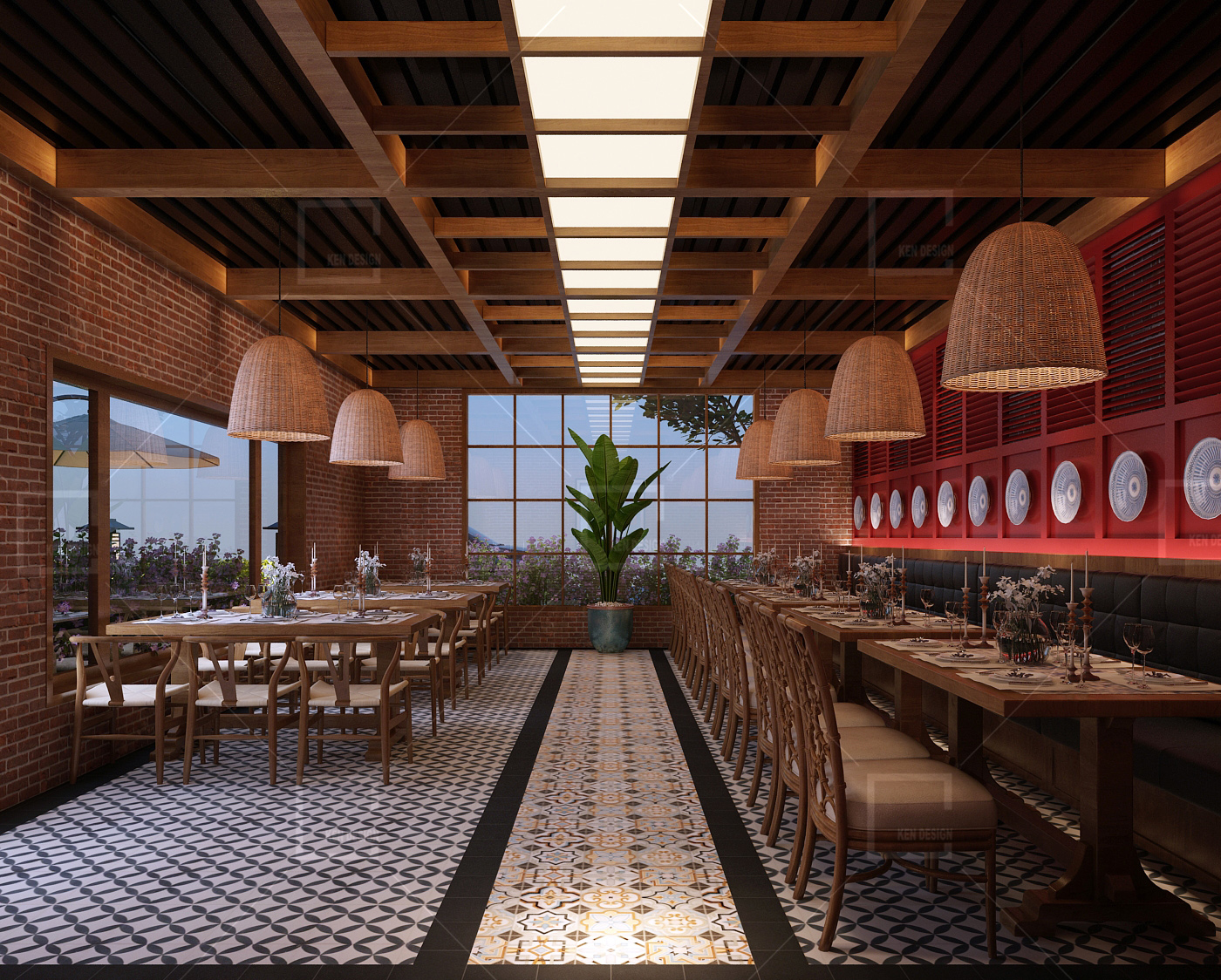  Design of Tay Bac Quan restaurant