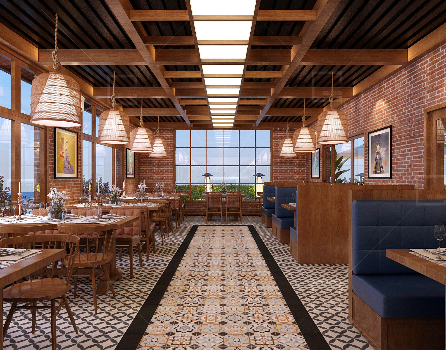  Design of Tay Bac Quan restaurant