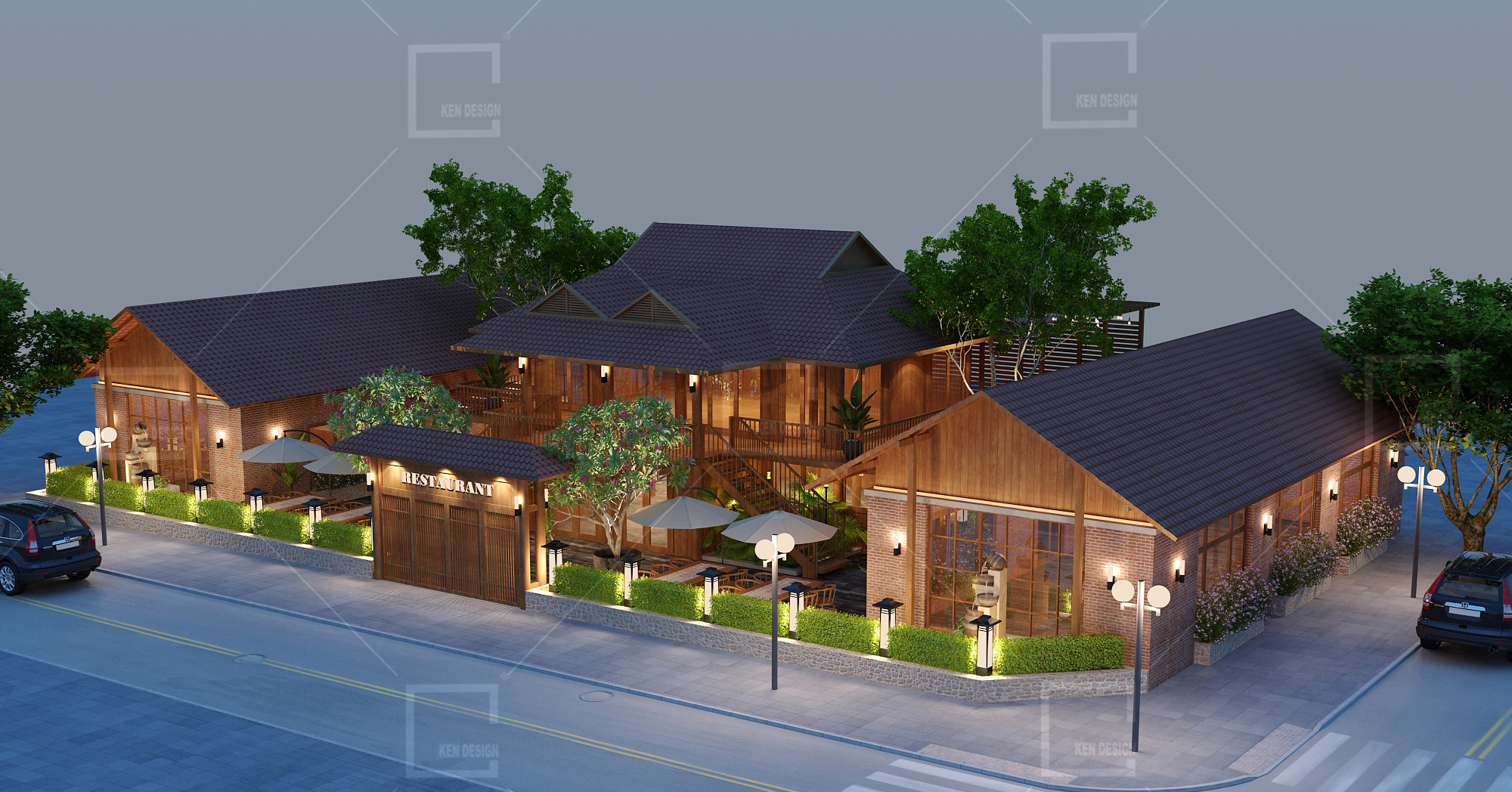  Design of Tay Bac Quan restaurant