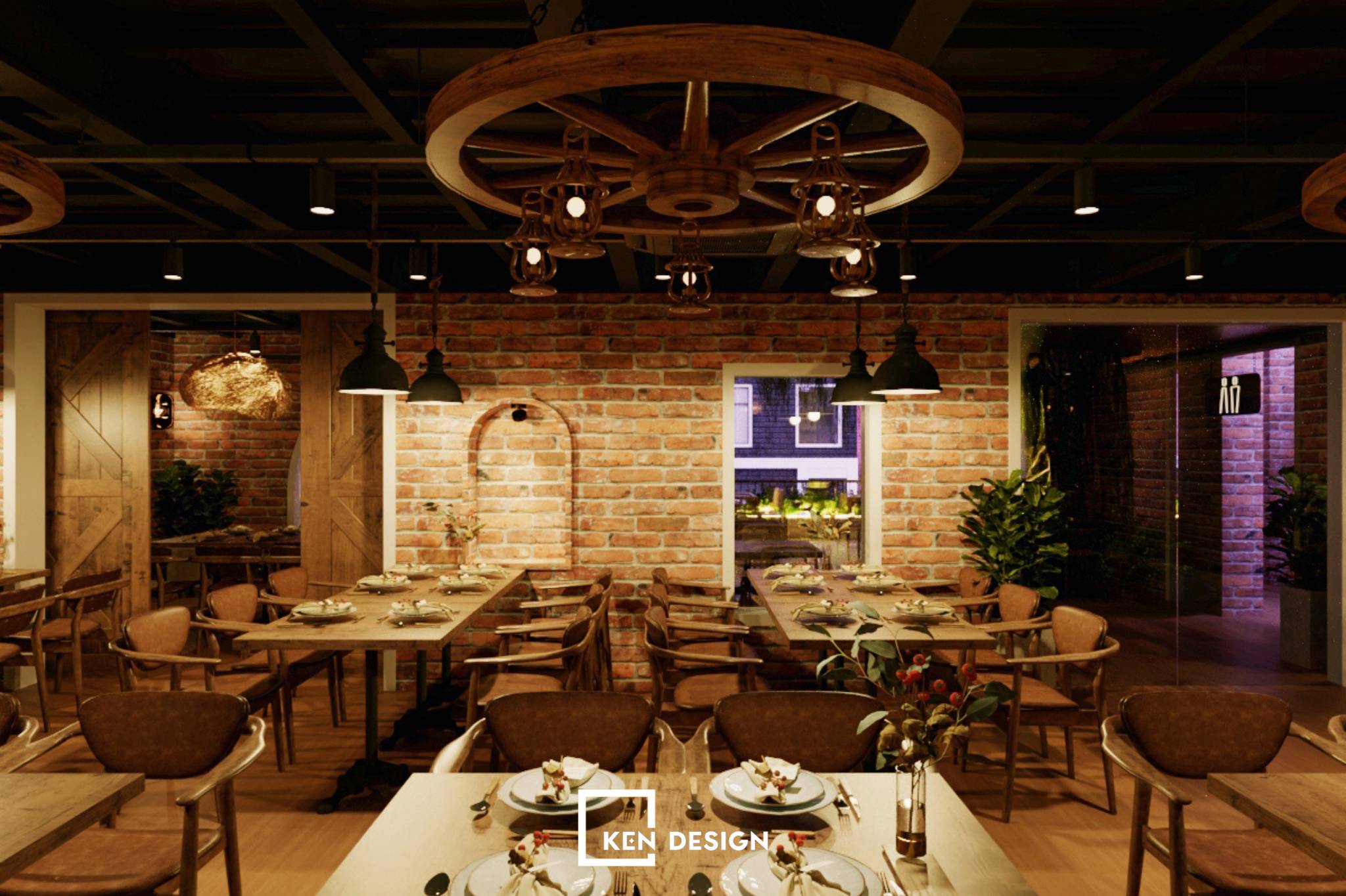 The Lá Mới Vegetarian Restaurant Design