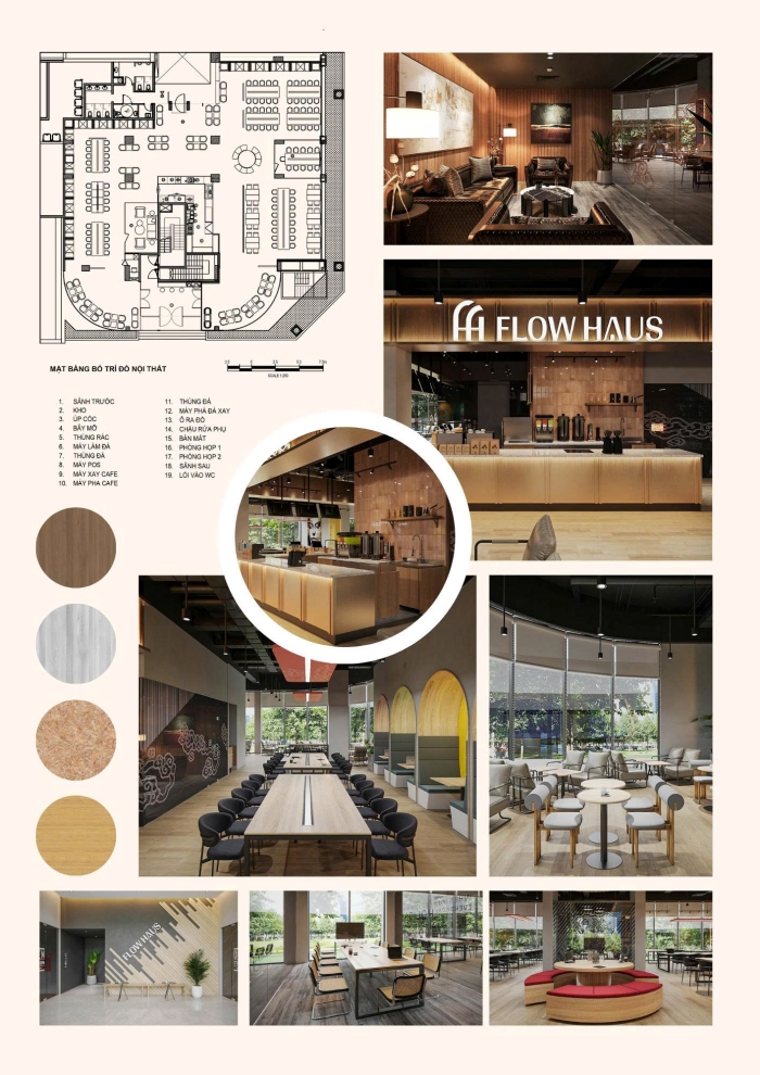 The Flow Haus Coworking Cafe Design at Ha Noi