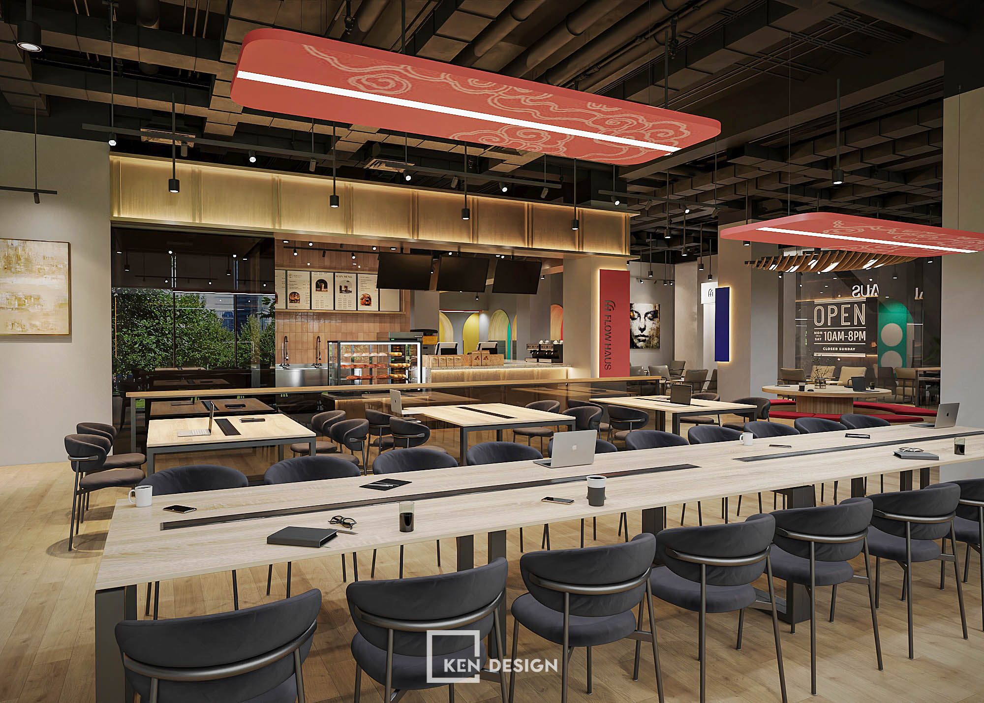 The Flow Haus Coworking Cafe Design at Ha Noi