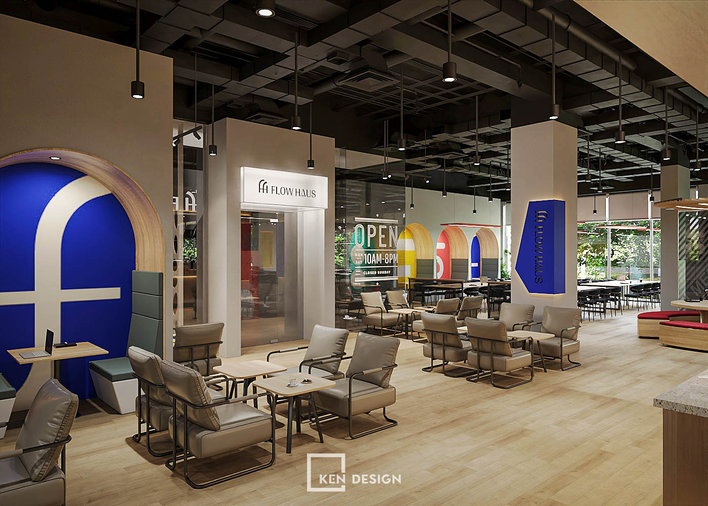 The Flow Haus Coworking Cafe Design at Ha Noi