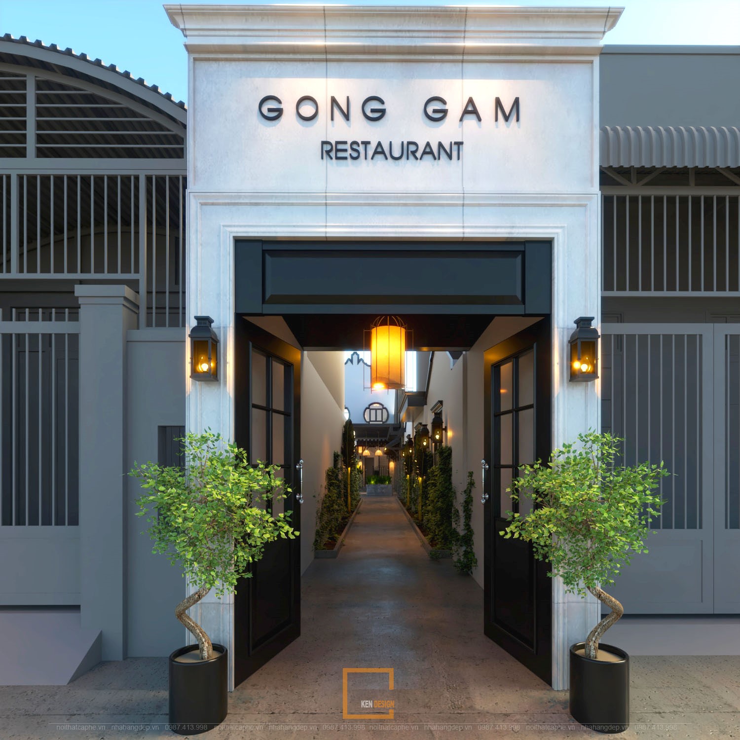 Gong Gam Indochinese style restaurant design