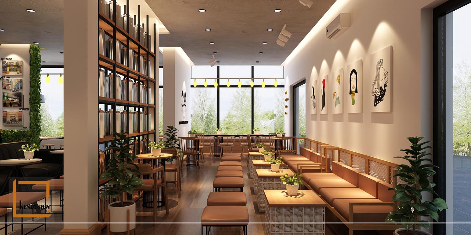 Heekcaa Combodia milk tea shop design