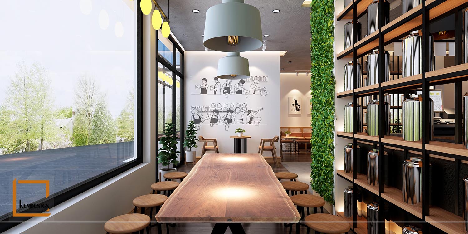 Heekcaa Combodia milk tea shop design