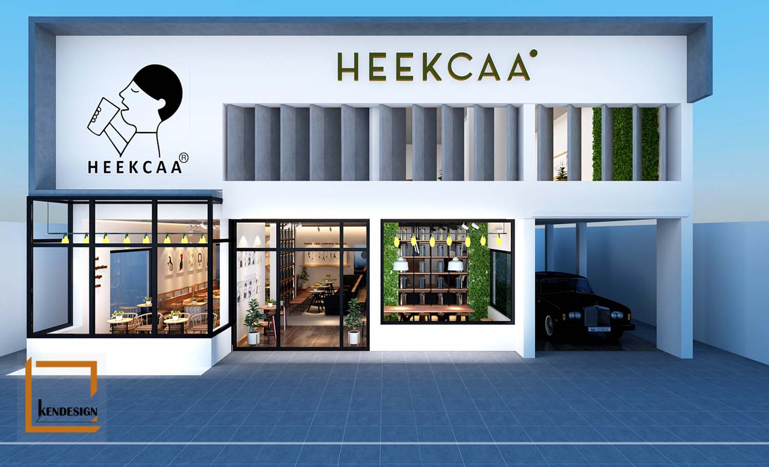 Heekcaa Combodia milk tea shop design