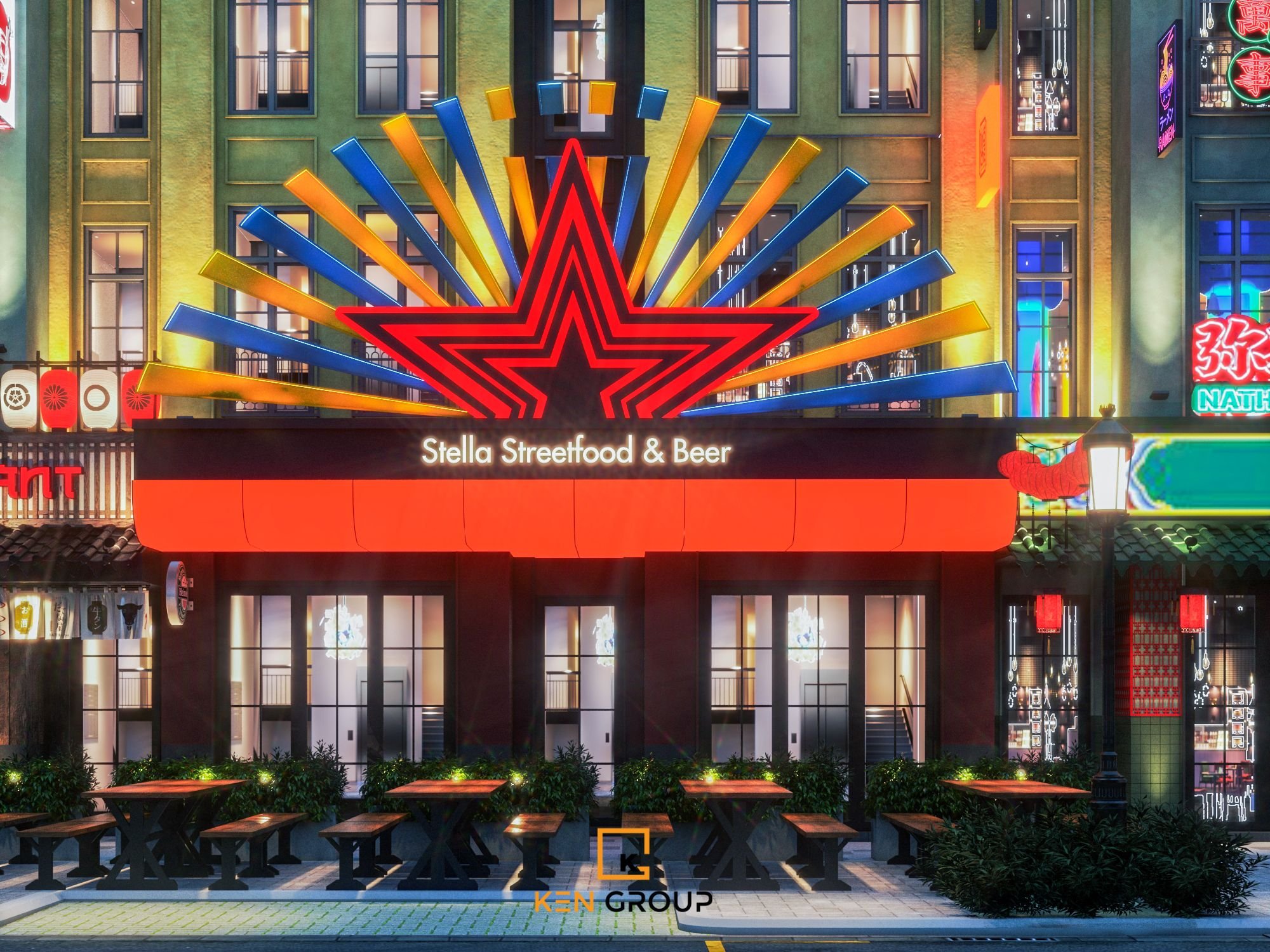 Stella Street Food & Beer Restaurant Design