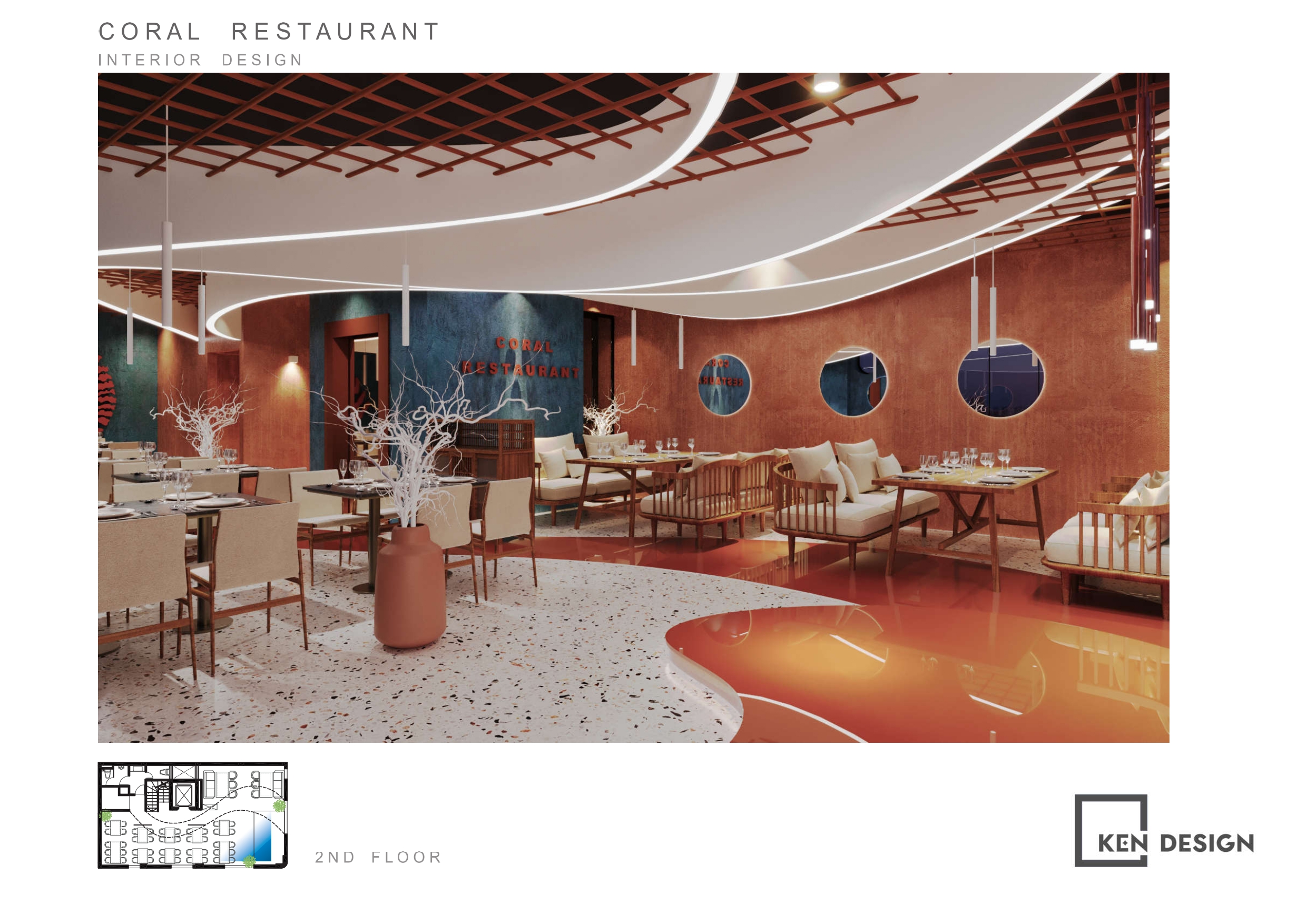 The design of Coral Seafood Restaurant