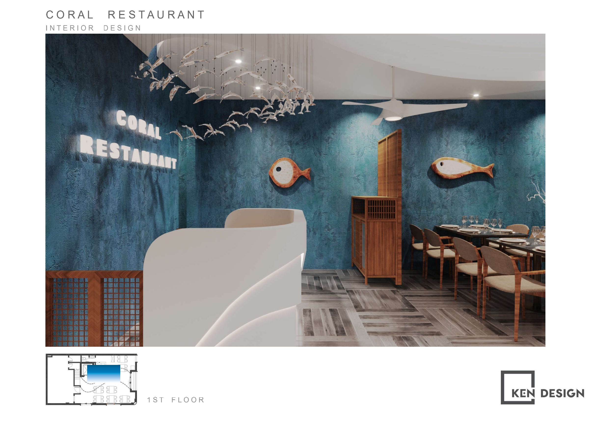 The Design Of Coral Seafood Restaurant 8 