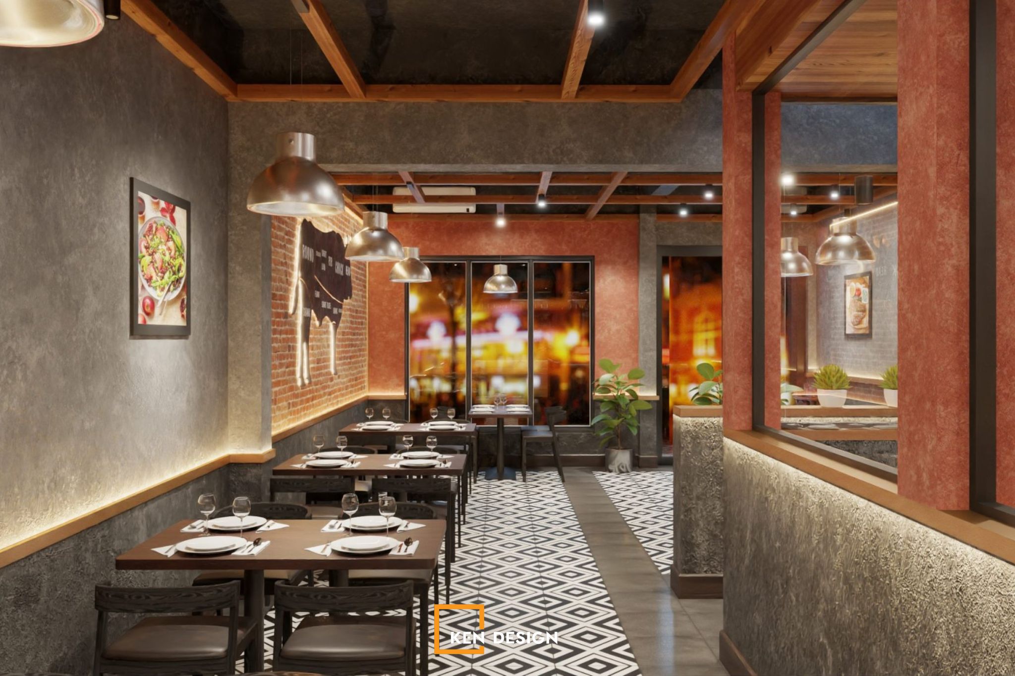 The design of SCM Steakhouse