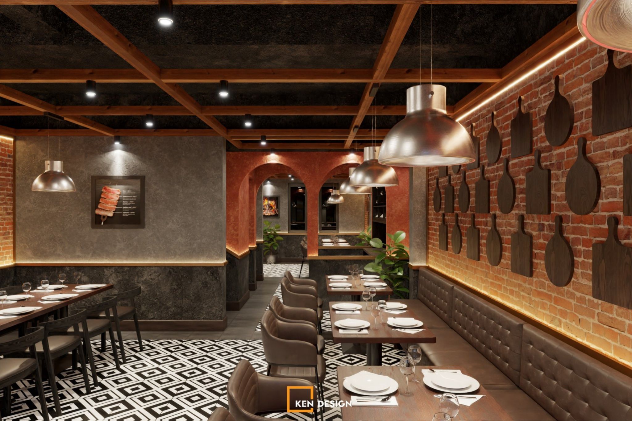 The design of SCM Steakhouse 