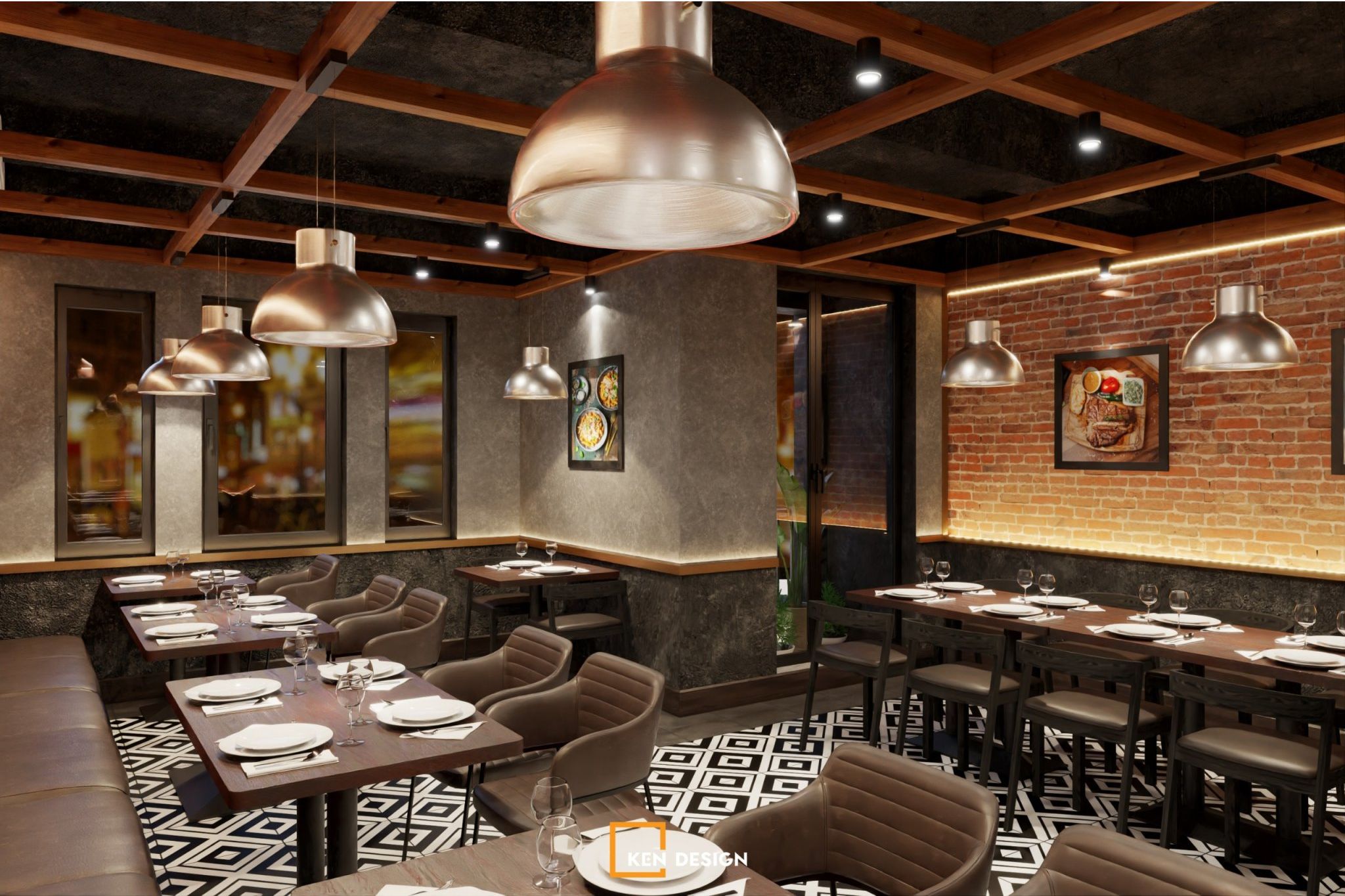 The design of SCM Steakhouse 