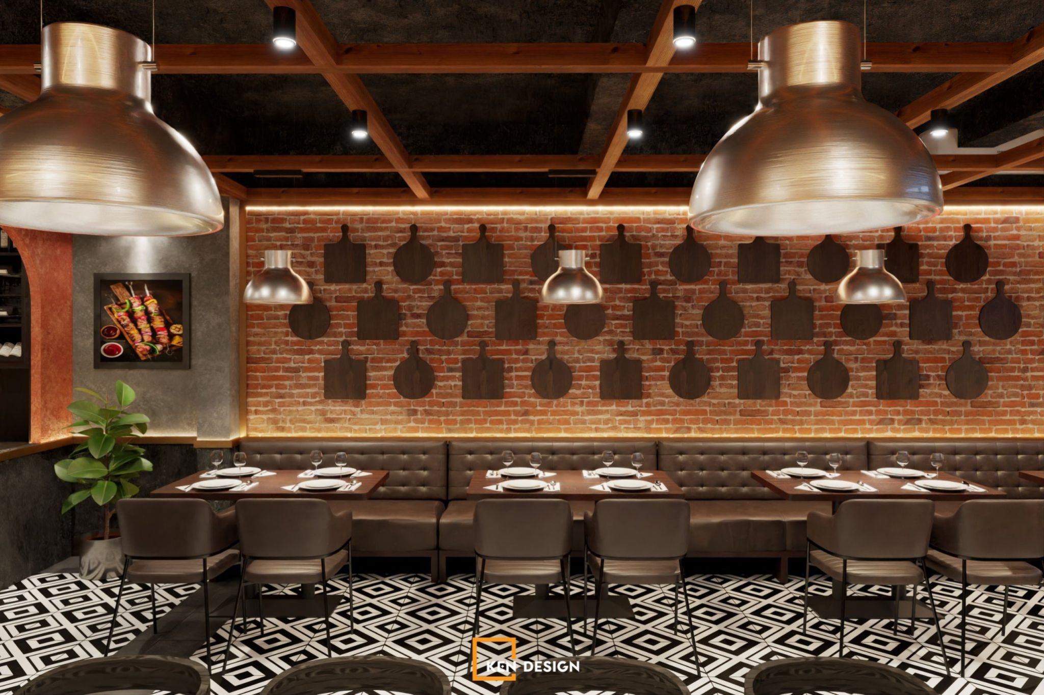 The design of SCM Steakhouse 