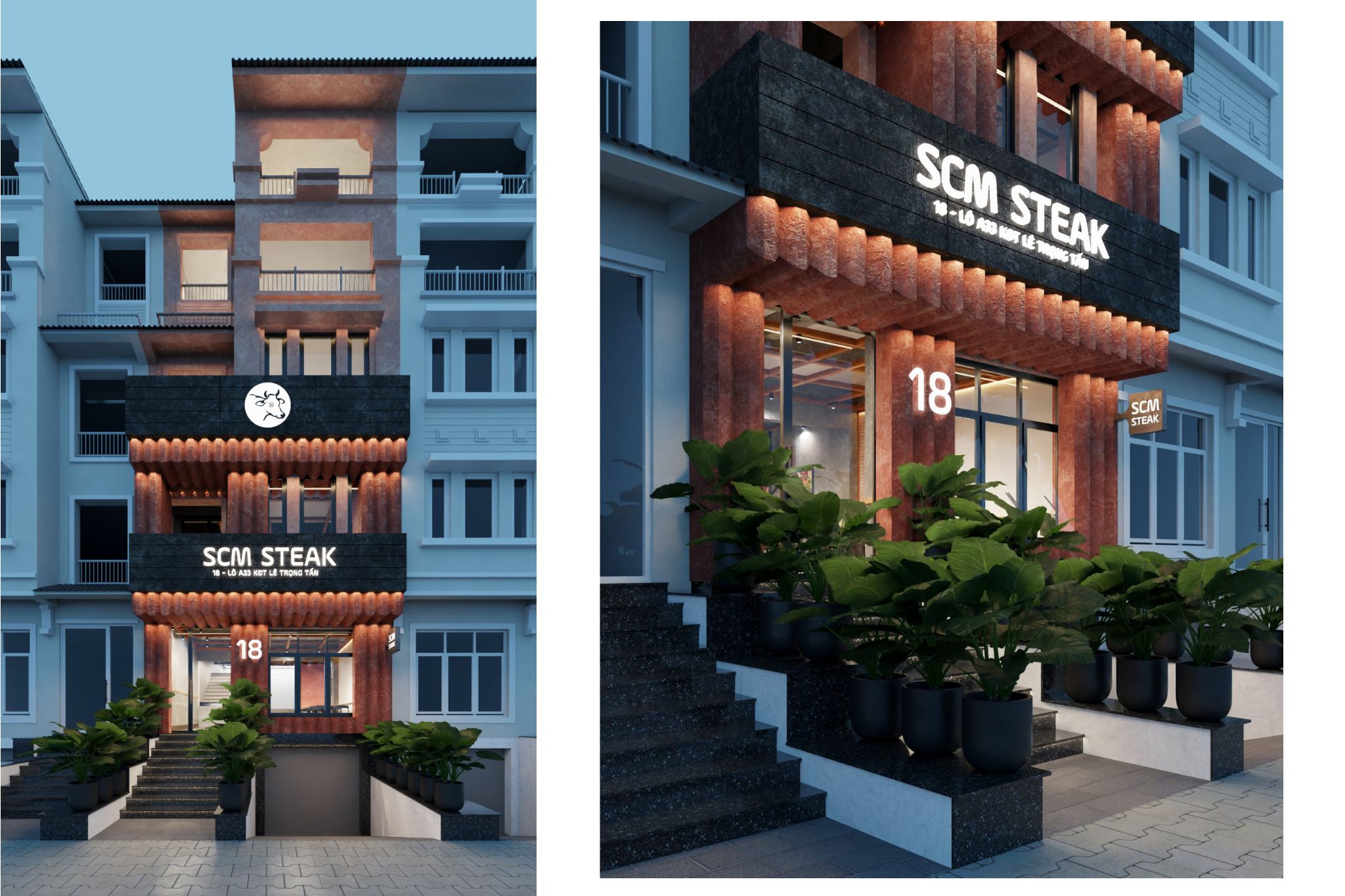 The design of SCM Steakhouse