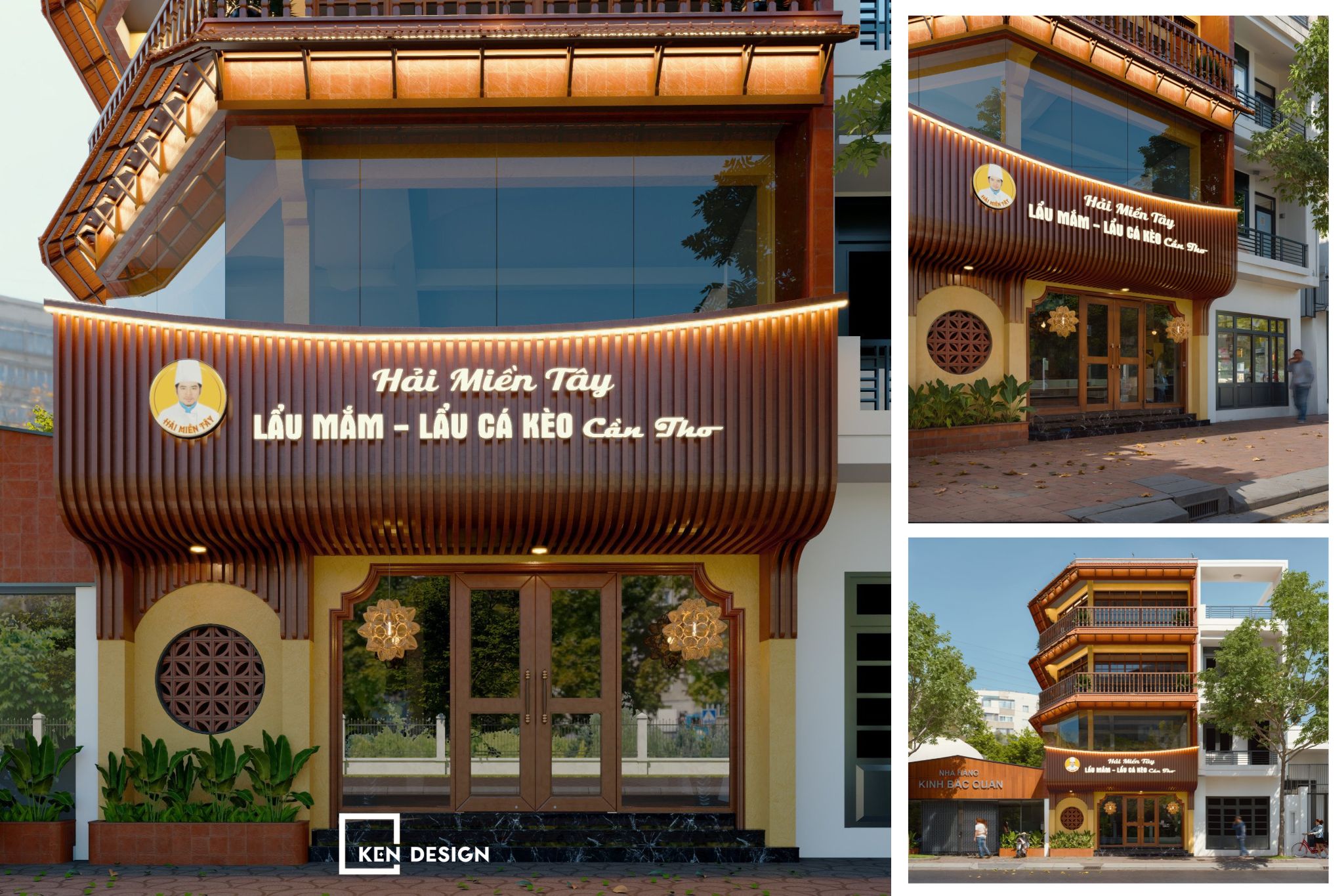 The Design of Hai Mien Tay Restaurant - Trung Hoa