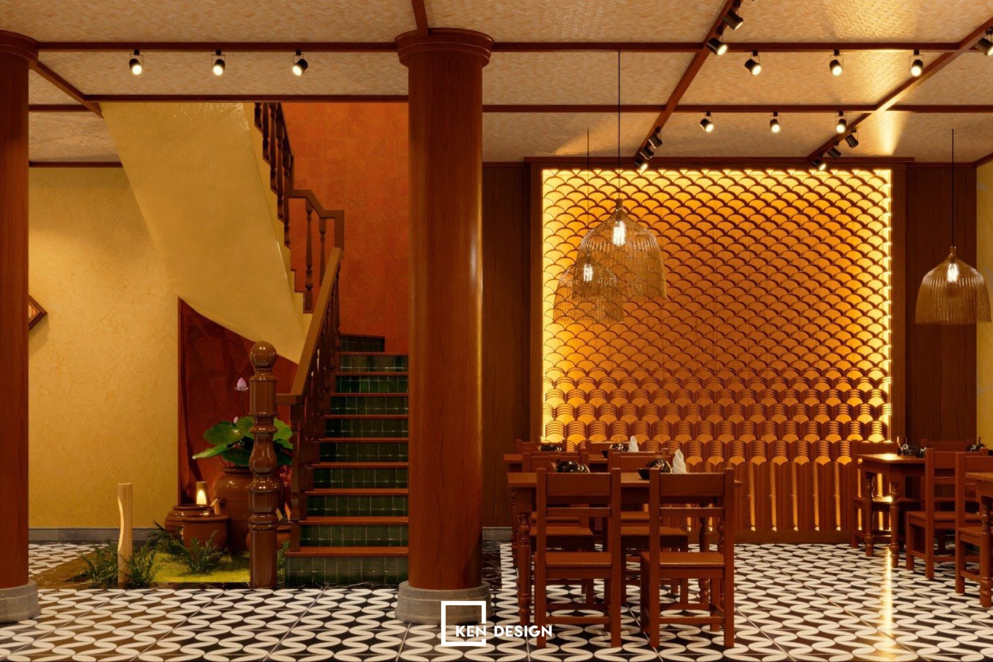 The Design of Hai Mien Tay Restaurant - Trung Hoa