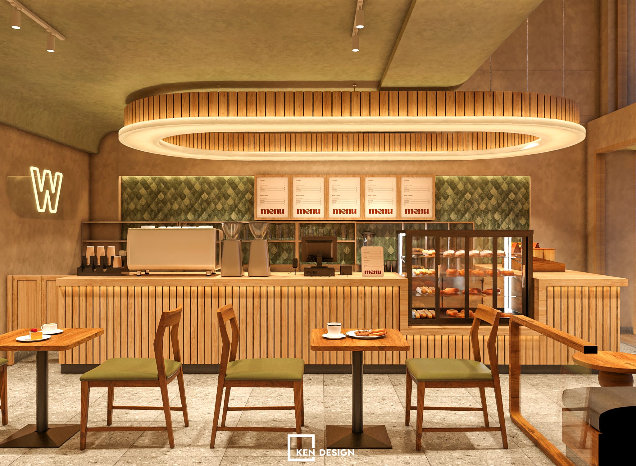 The design of WIN Lucky coffee & tea in Vietnam