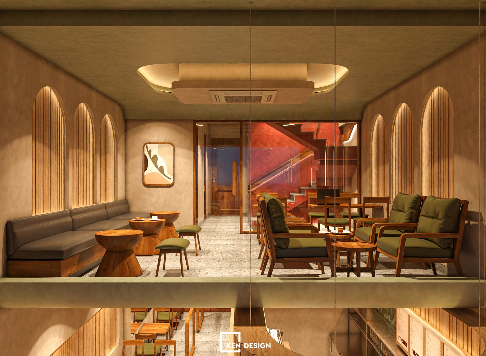 The design of WIN Lucky coffee & tea in Vietnam