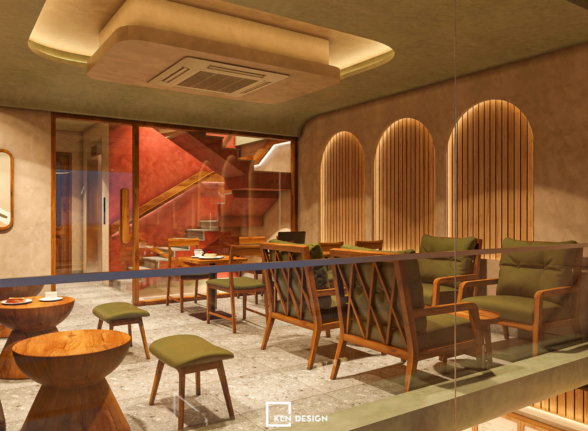 The design of WIN Lucky coffee & tea in Vietnam