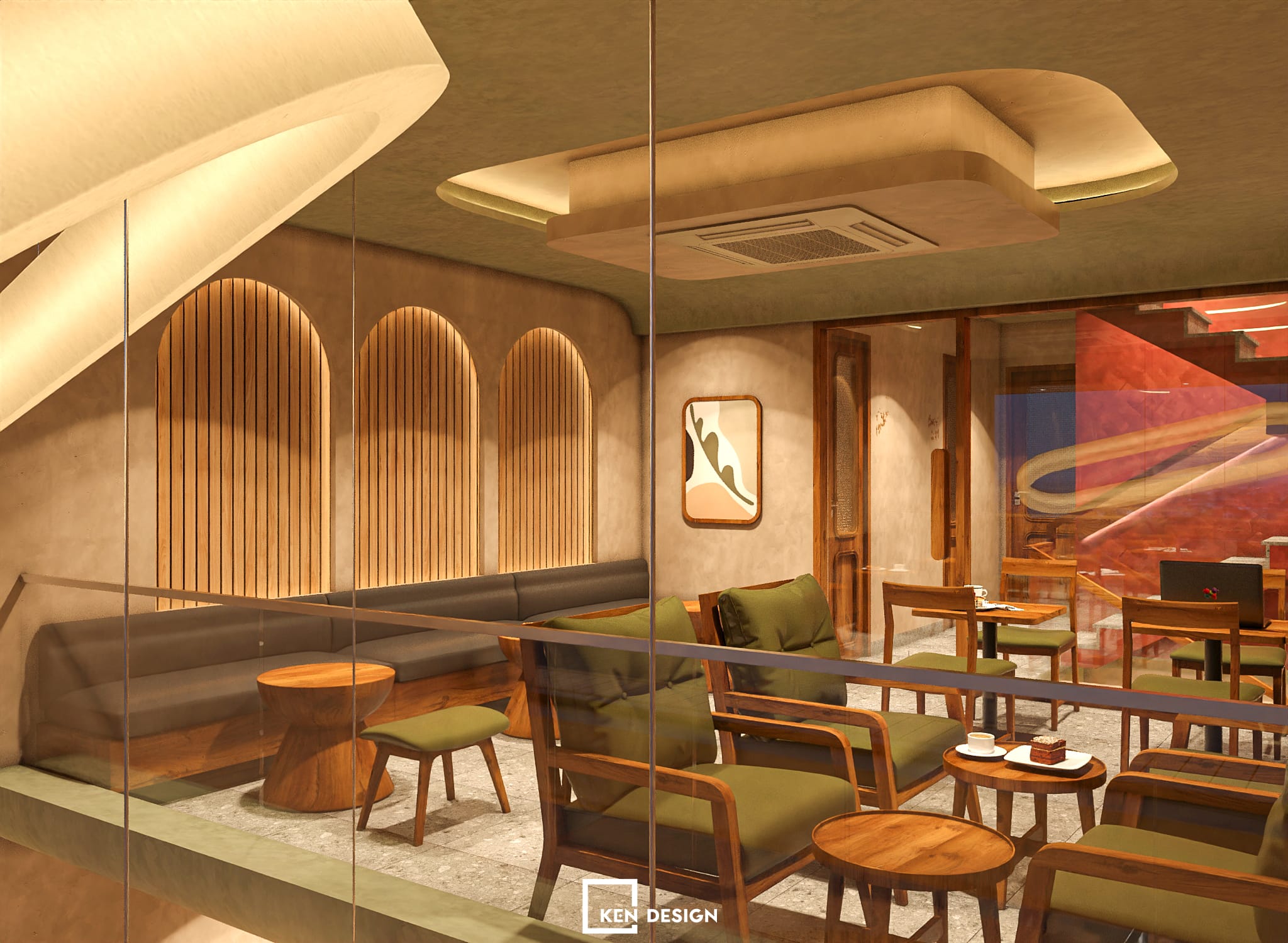 The design of WIN Lucky coffee & tea in Vietnam