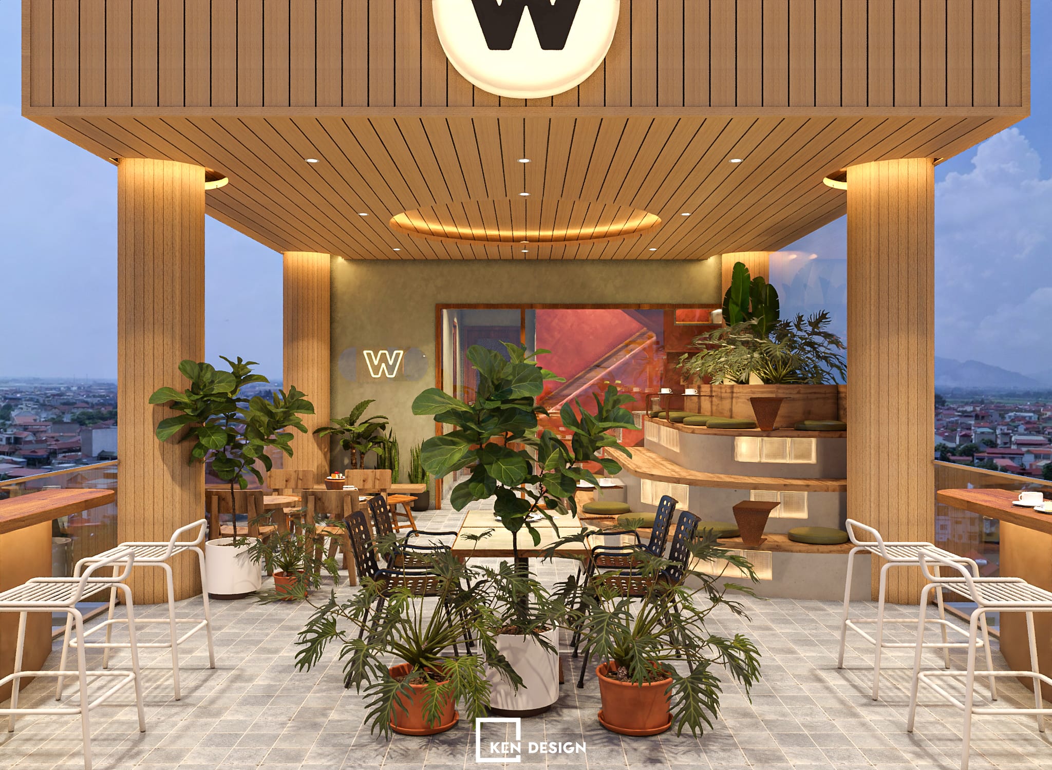 The design of WIN Lucky coffee & tea in Vietnam