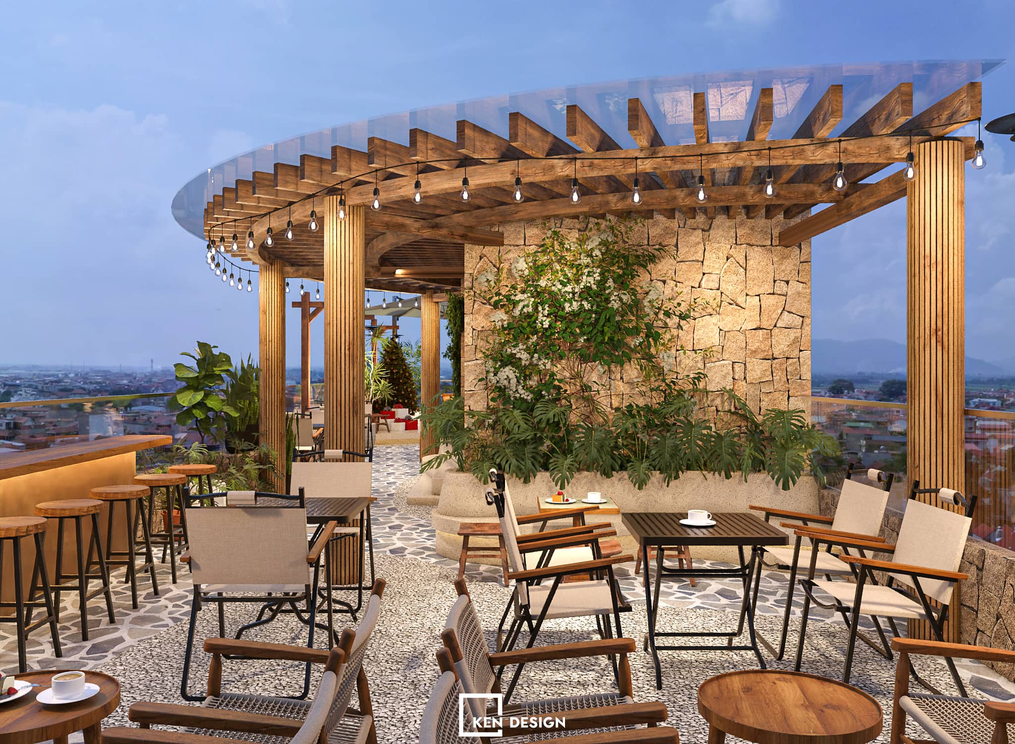 The design of WIN Lucky coffee & tea in Vietnam