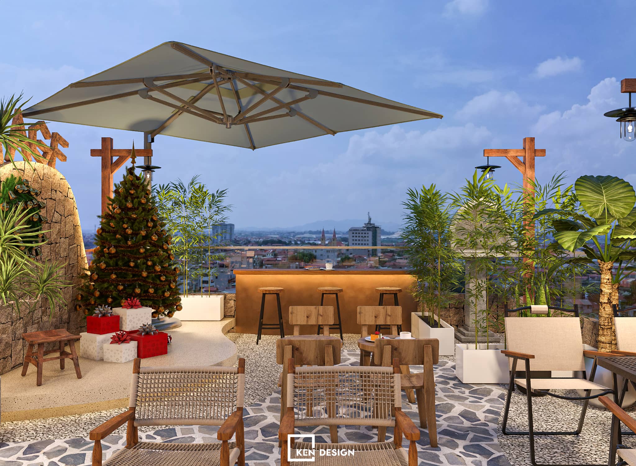 The design of WIN Lucky coffee & tea in Vietnam