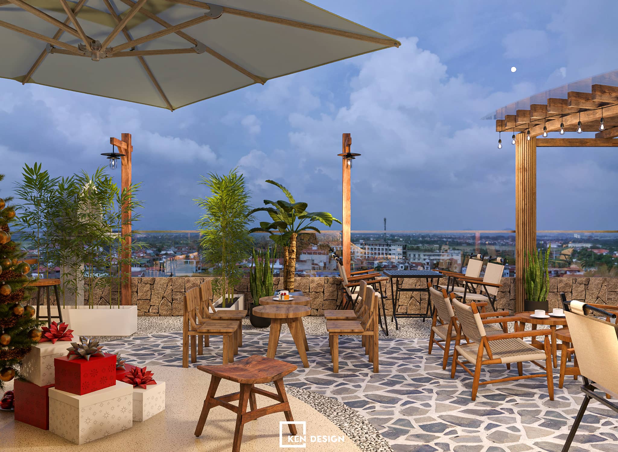 The design of WIN Lucky coffee & tea in Vietnam