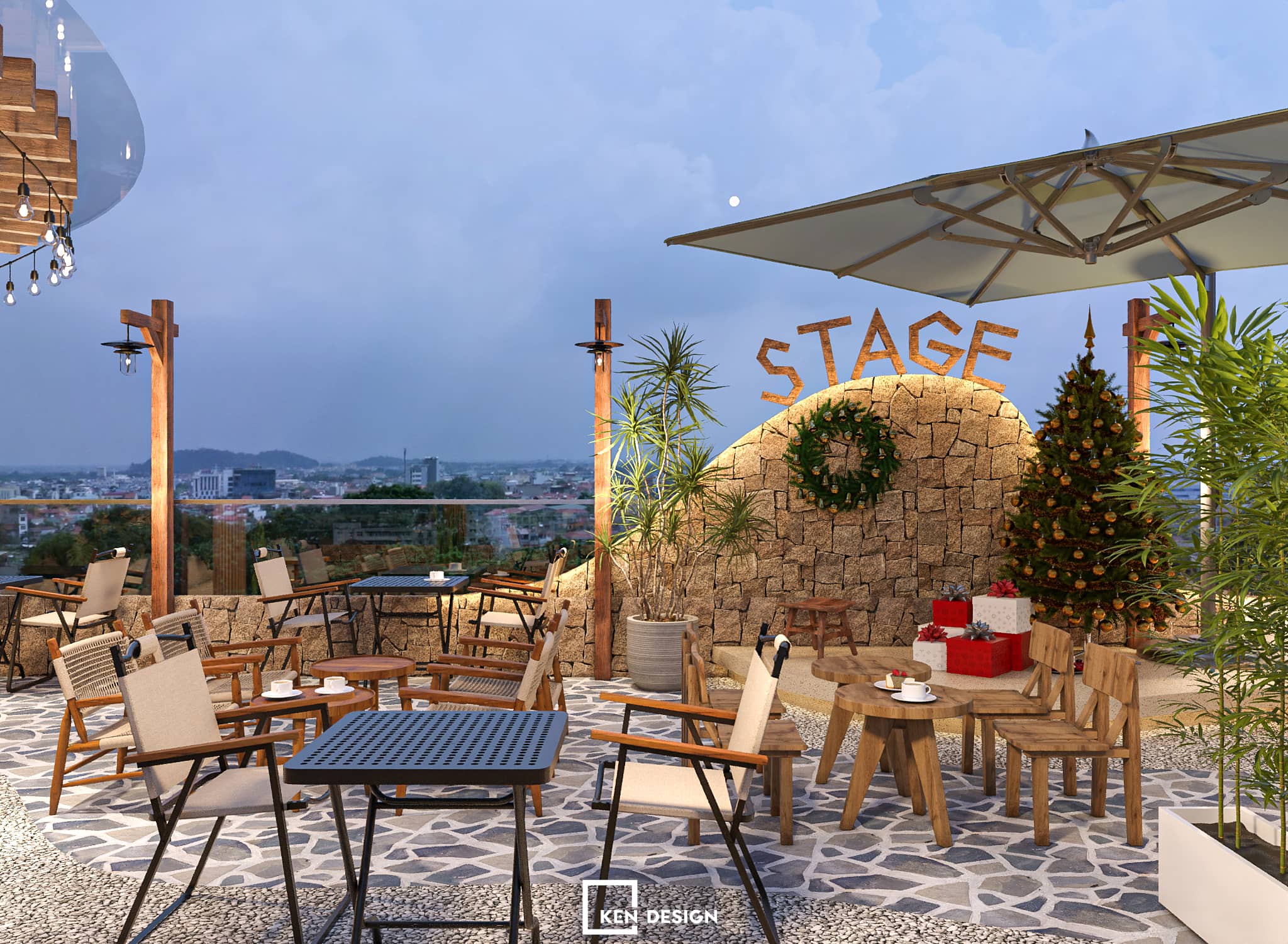 The design of WIN Lucky coffee & tea in Vietnam